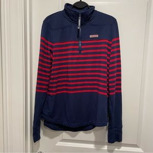 Vineyard vines shep shirt dreamcloth red and blue stripe size Small